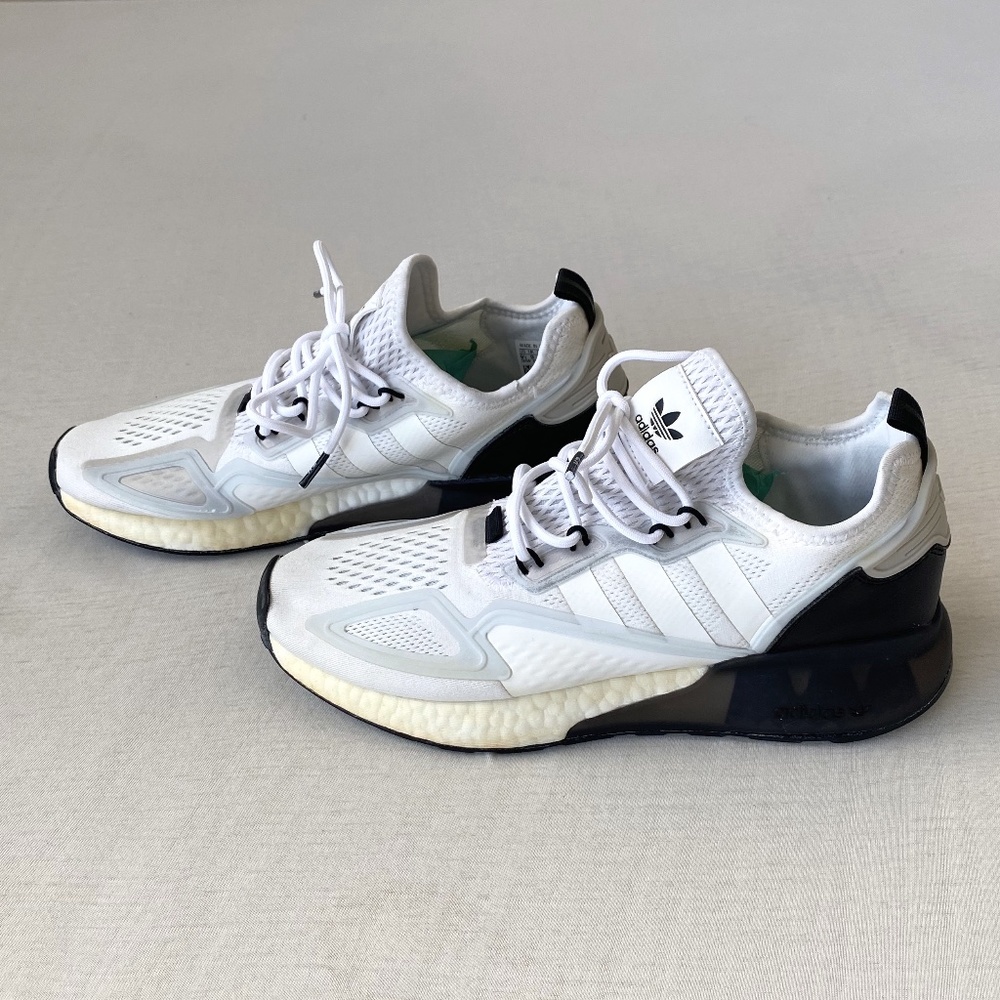 Adidas ZX 2k Boost White Black size 9